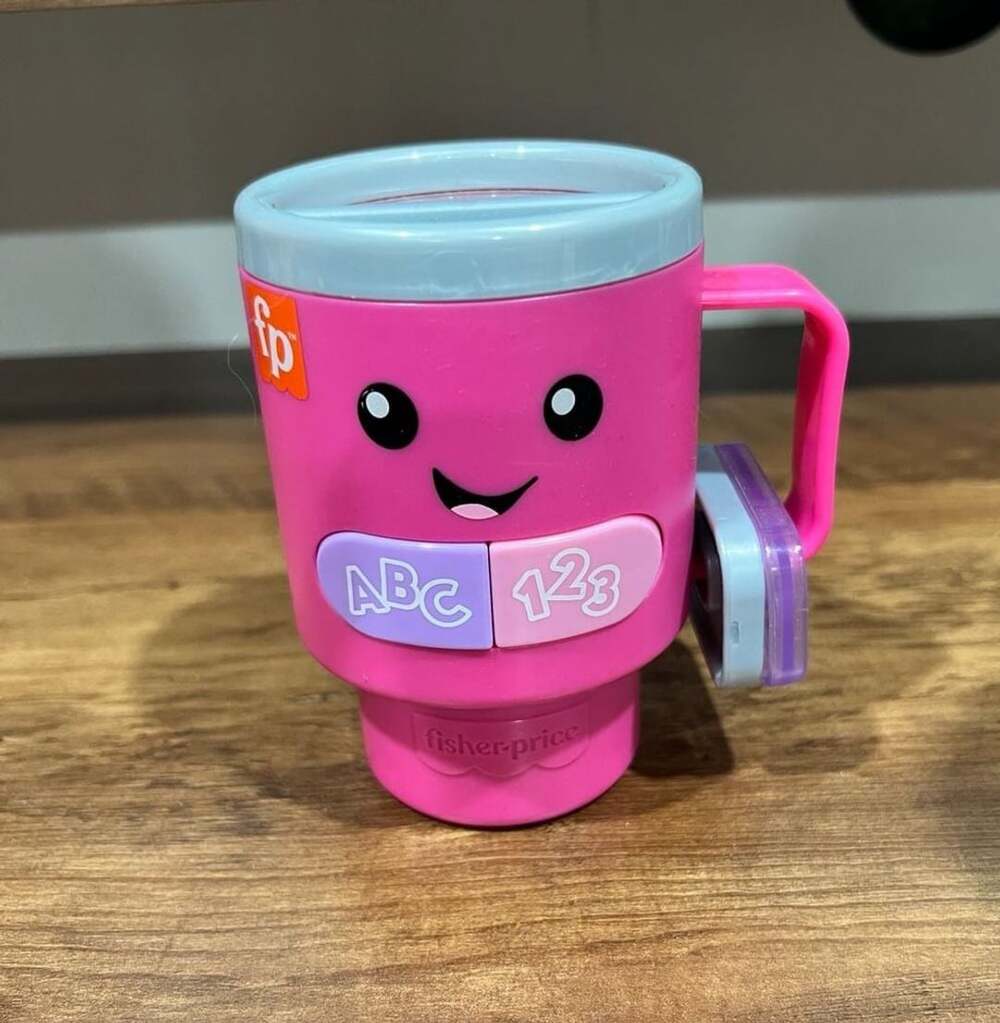 Fisher-Price Laugh & Learn Wake Up & Learn Coffee Mug Pink